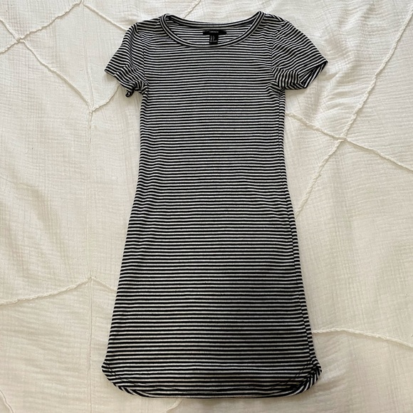 Striped Bodycon Cap Sleeve Dress - Picture 1 of 3